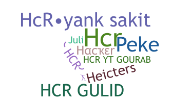उपनाम - HCR