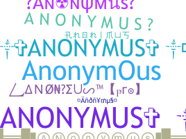 उपनाम - Anonymus