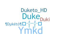 उपनाम - Duketo