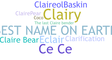 उपनाम - Claire