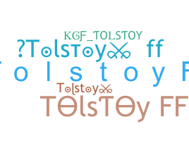 उपनाम - Tolstoy