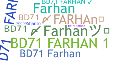 उपनाम - BD71Farhan
