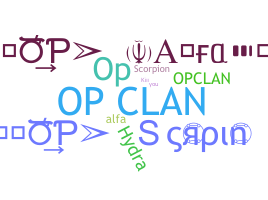 उपनाम - OpClan