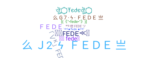 उपनाम - Fede