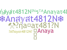 उपनाम - Anayat4812N