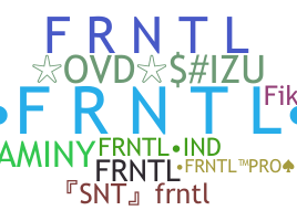 उपनाम - FRNTl
