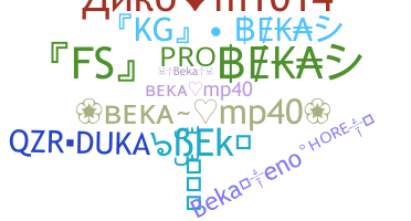 उपनाम - bEka
