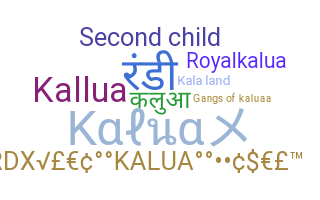 उपनाम - Kalua