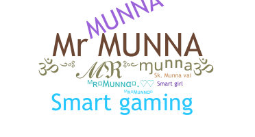 उपनाम - MRmunna