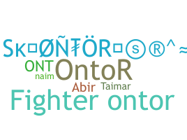 उपनाम - ontor