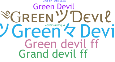 उपनाम - greendevil