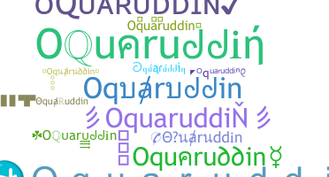 उपनाम - Oquaruddin