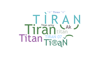 उपनाम - Tiran
