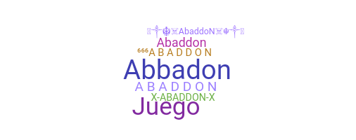 उपनाम - ABADDON