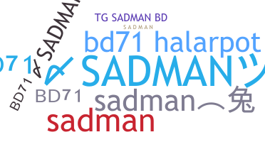 उपनाम - BD71SADMAN
