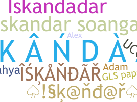उपनाम - Iskandar