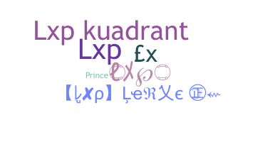 उपनाम - LXP