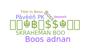 उपनाम - Boos2008S