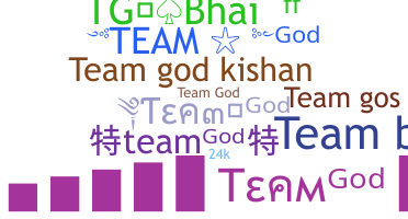 उपनाम - TEAMGOD