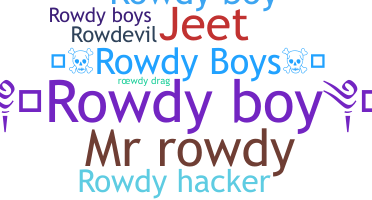 उपनाम - RowdyBoy