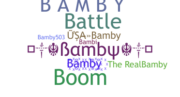 उपनाम - Bamby