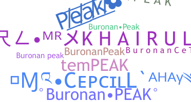 उपनाम - BuronanPEAK