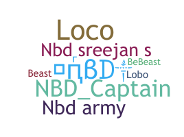 उपनाम - NBD