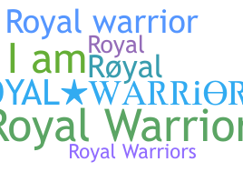 उपनाम - royalwarrior
