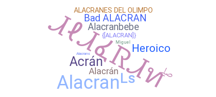 उपनाम - alacran