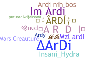 उपनाम - Ardi