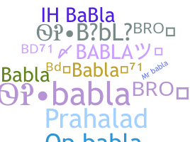 उपनाम - babla
