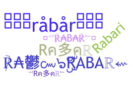 उपनाम - rabar