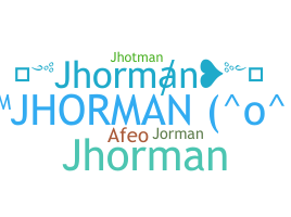 उपनाम - jhorman