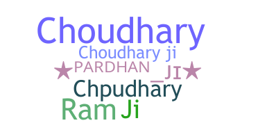 उपनाम - Choudharyji