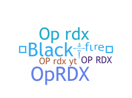 उपनाम - OPRDX