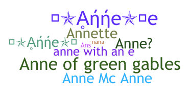 उपनाम - Anne