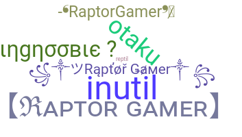उपनाम - Raptorgamer