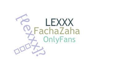 उपनाम - lexxx