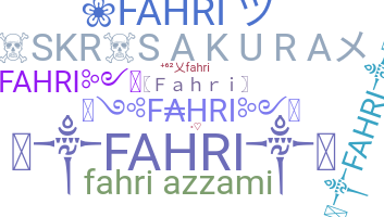 उपनाम - Fahri