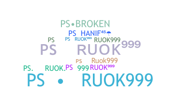 उपनाम - PSRUOK999
