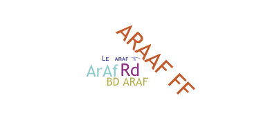 उपनाम - araf
