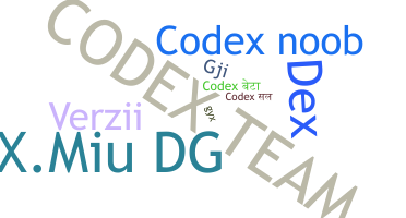 उपनाम - Codex