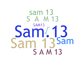 उपनाम - Sam13