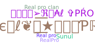 उपनाम - Realpro
