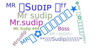 उपनाम - MRSUDIP