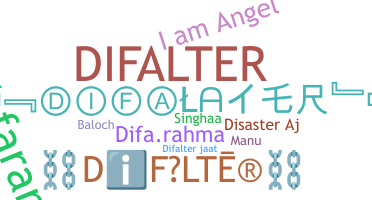 उपनाम - Difalter