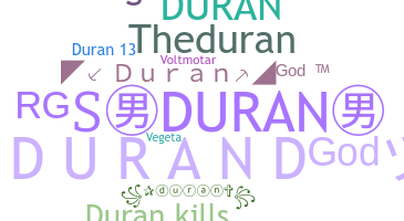 उपनाम - Duran