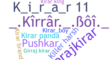 उपनाम - Kirar