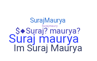 उपनाम - Surajmaurya