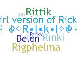 उपनाम - Rikki